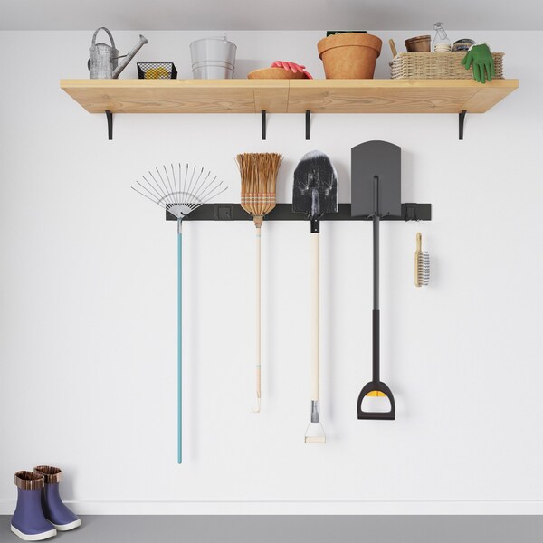 Rad Sportz Ski/Snowboard Wall Mount - Garage Organizer for Sports Equipment or Yard Tools by - 83-SS1000