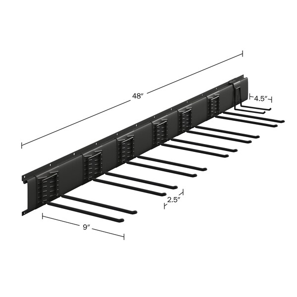 Rad Sportz Ski/Snowboard Wall Mount - Garage Organizer for Sports Equipment or Yard Tools by - 83-SS1000