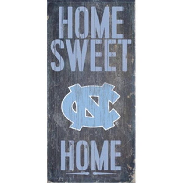 Fan Creations North Carolina Tar Heels Wood Sign - Home Sweet Home 6"x12" - 7846004815