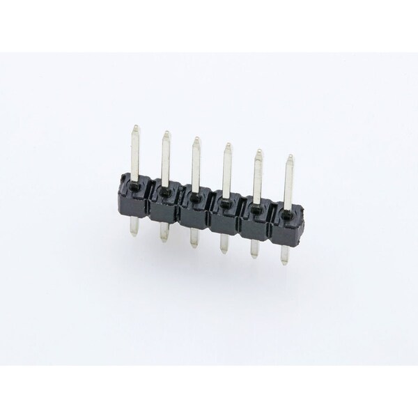 Molex Board Connector, 6 Contact(S), 1 Row(S), Male, Straight, 0.1 Inch Pitch, Solder Terminal, Receptacle - 22284061
