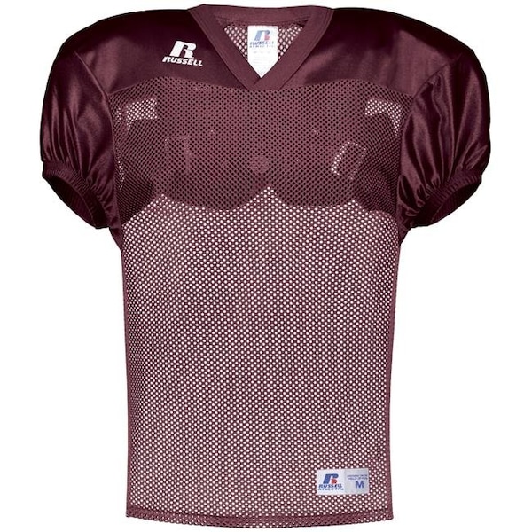 Russell Russell S096BM.MAR.3XL Adult Stock Practice Jersey; Maroon - 3XL - S096BM.MAR.3XL