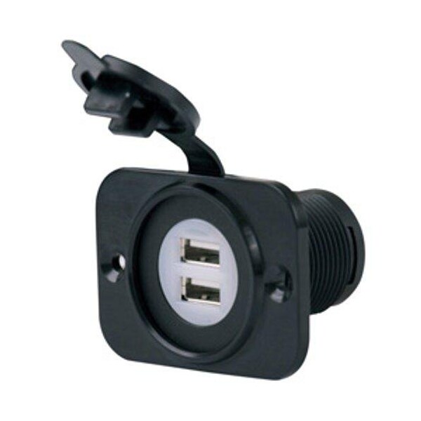 Ilc Replacement for Ezgo / Cushman / Textron PRO FIT 12 Volt Dual USB Port Charger Receptacle - PRO FIT 12 VOLT DUAL USB PORT CHARGER RECEPTACLE