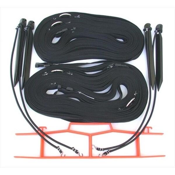 Home Court Home Court M817NABKS 8 Meter Black 1-inch Non-adjustable Web Courtlines - M817NABKS