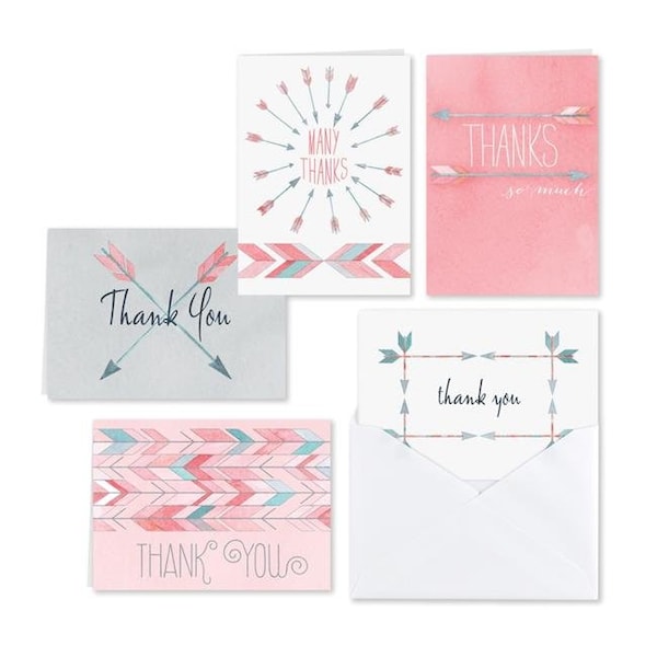 Hortense Hewitt Hortense B. Hewitt 54030 Watercolor Arrow Thank You Set - 54030