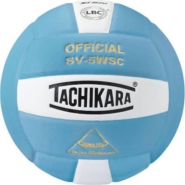 Tachikara Tachikara SV5WSC.PBW Volleyball NFHS - Powder Blue & White - SV5WSC.PBW