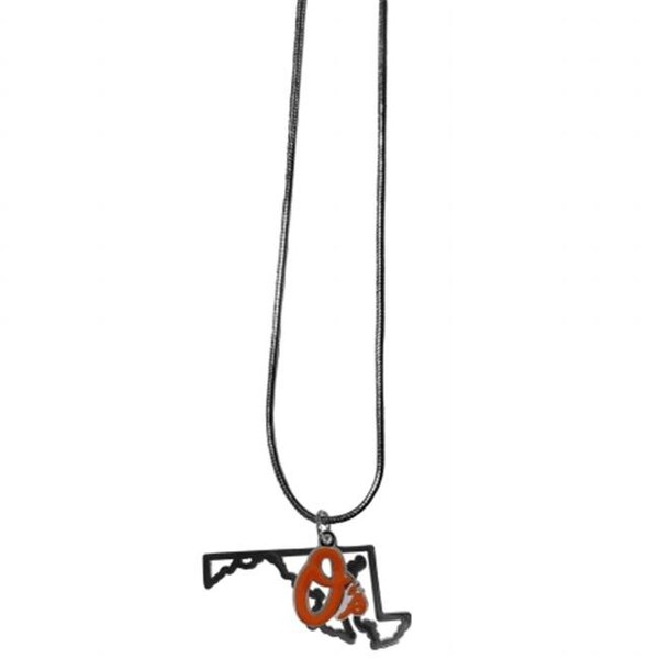 Siskiyousports Siskiyou Sports BSN085 MLB Baltimore Orioles State Charm Necklace - BSN085