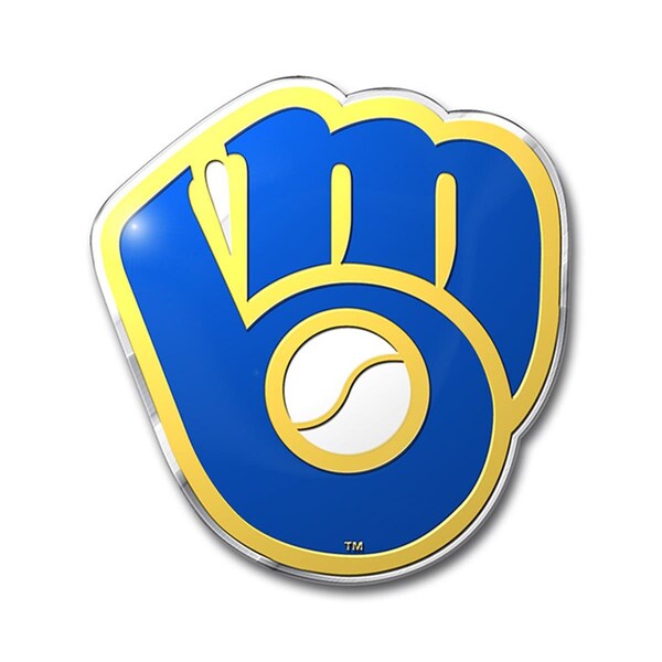 Finalfan 4 x 3 in. Milwaukee Brewers Color Emblem 3 - FI3837667