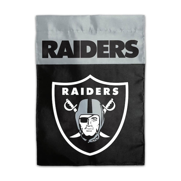 Fremont Die Consumer Products Fremont Die  13 x 18 ft. Las Vegas Raiders Home Flag - 2324570804