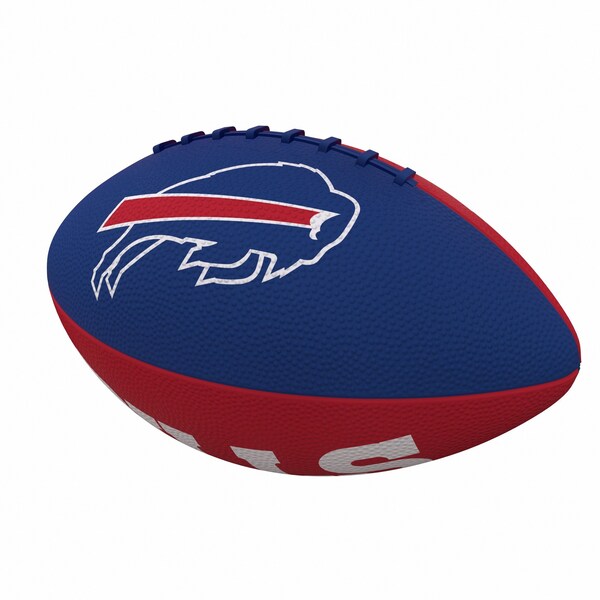 Logo Brands Buffalo Bills Pinwheel Logo Junior-Size Rubber Football - 604-93JR-2