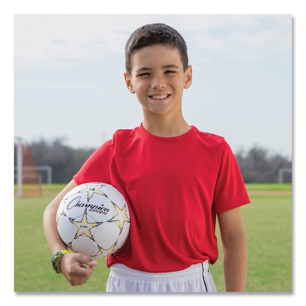 Champion Sports VIPER Soccer Ball, No. 3 Size, 7.25" to 7.5" Diameter, White - VIPER3