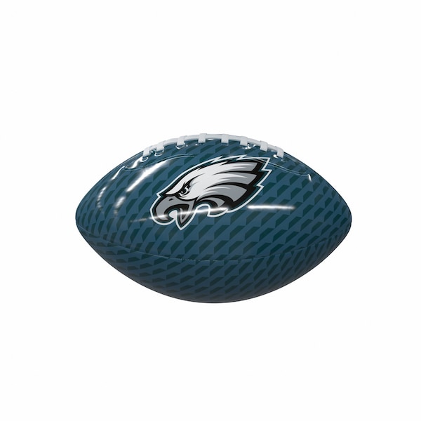 Logo Brands Philadelphia Eagles Carbon Fiber Mini-Size Glossy Football - 624-93MG-1