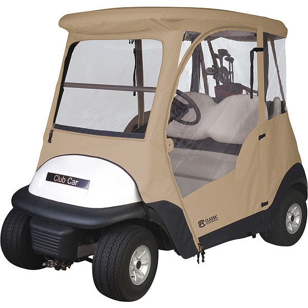 Classic Accessories Golf Cart Enclosure, 2-person, Sand - 40-011-012001-00