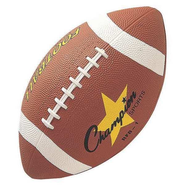 Champion Sports Football, Size11.5, WaterResistantProRubbr - RFB1