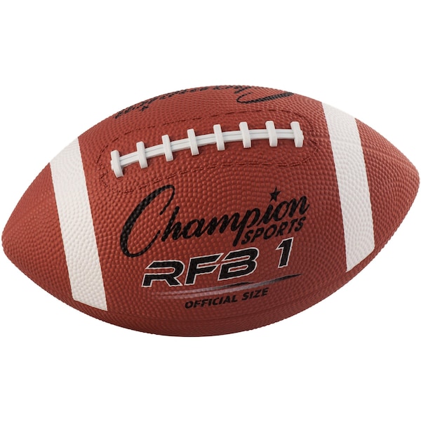 Champion Sports Football, Size11.5, WaterResistantProRubbr - RFB1