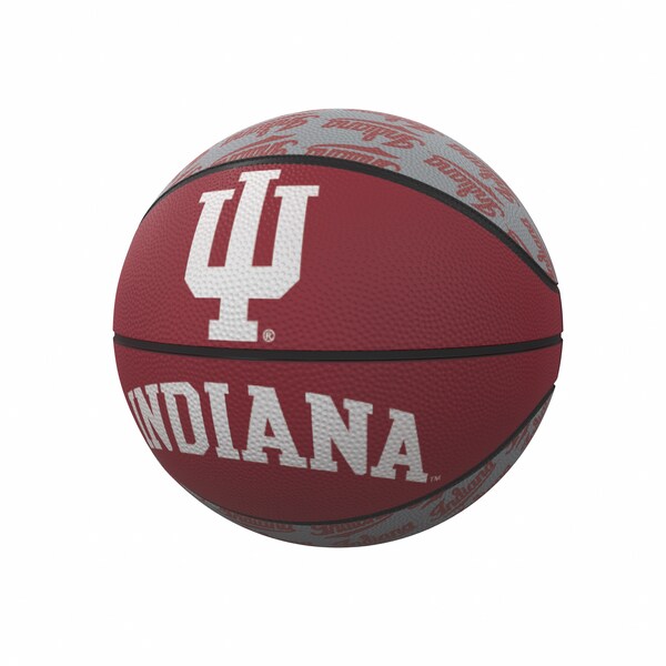 Logo Brands Indiana Repeating Logo Mini-Size Rubber Basketball - 153-91MR-1