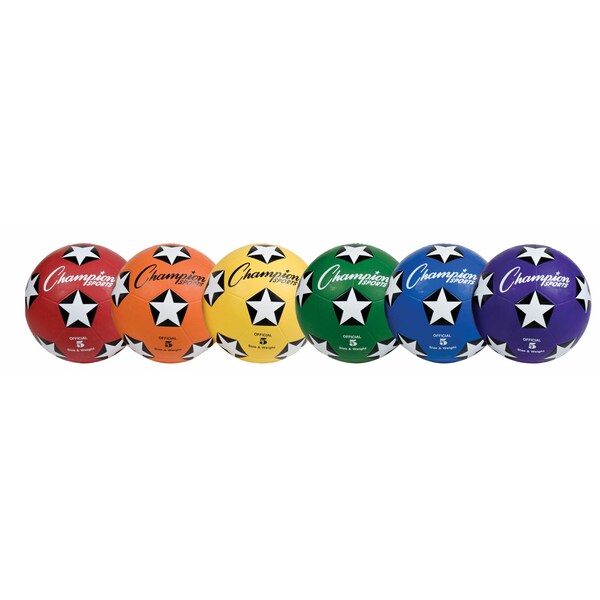 Champion Sports Champion Sports Soccer Ball Set, Rubber Cover Size 5 - SRB5SET