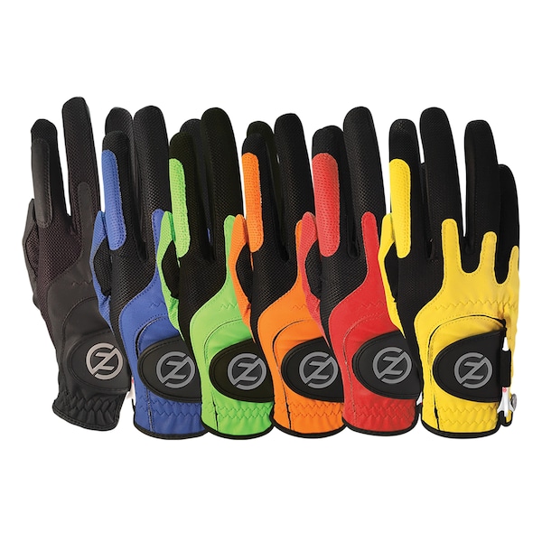 Zero Friction Men's Synthetic Performance Golf Glove, Multicolor, RH, PK6 - GL00027