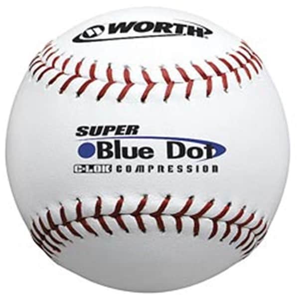 Worth 47-525 Synthetic Blue Dot SFB-12 Baseball-Softball Balls - WO25192
