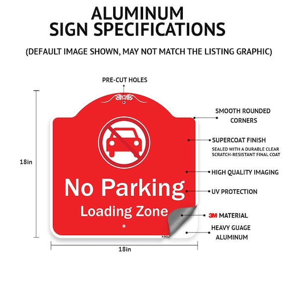 Signmission Golf Cart Parking Only Heavy-Gauge Aluminum Architectural Sign - A-DES-RW-1818-9839