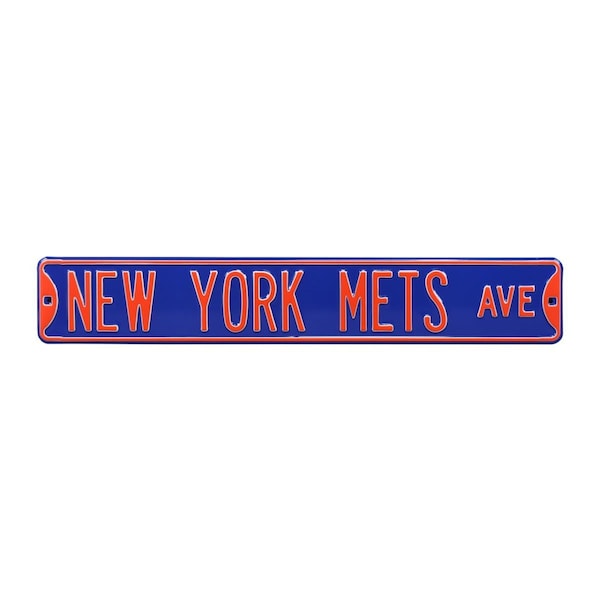 Authentic Street Signs Authentic Street Signs 30175 New York Mets Avenue Blue Street Sign - 30175