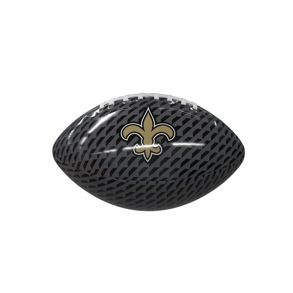 Logo Brands New Orleans Saints Carbon Fiber Mini-Size Glossy Football - 620-93MG-1