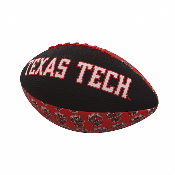 Logo Brands TX Tech Repeating Mini-Size Rubber Football - 220-93MR-3