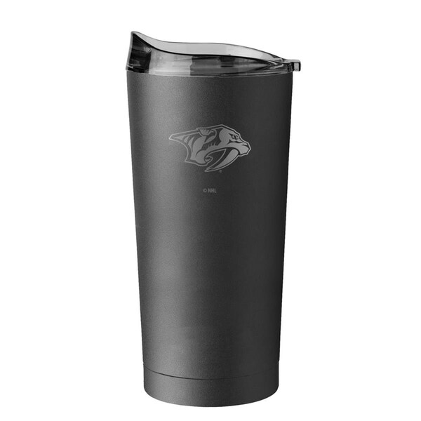 Logo Chair 30 oz MLS Nashville SC Etched Black Powder Coat Tumbler - 926-S30PT-BLK-32