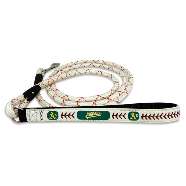 Caseys Oakland Athletics Baseball Leather Leash - L - 4421405607