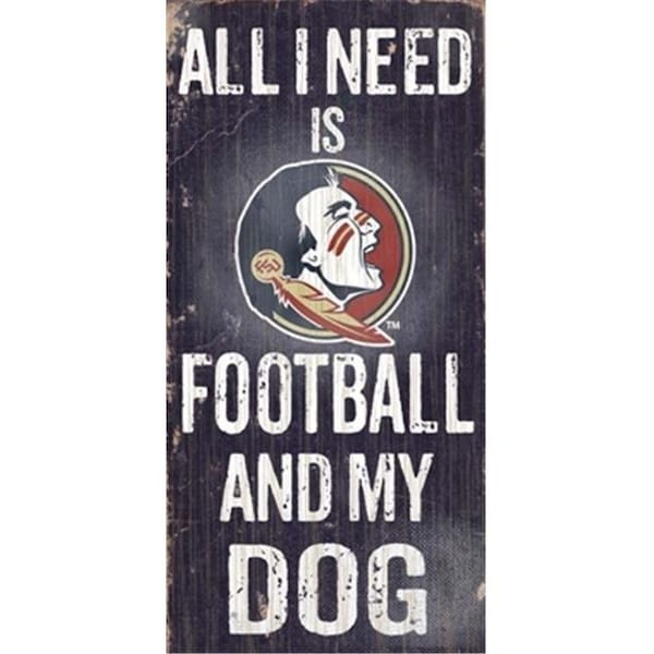 Fan Creations Fan Creations C0640 Florida State University Football And My Dog Sign - C0640-FLORIDA STATE