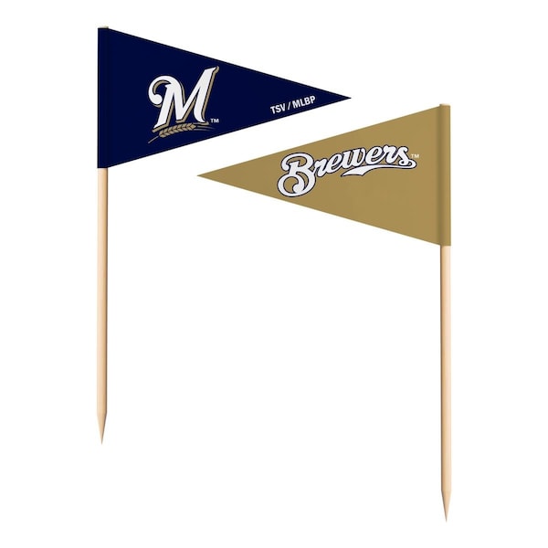 The Sports Vault Milwaukee Brewers Toothpick Flags - 36PK - 7183138516