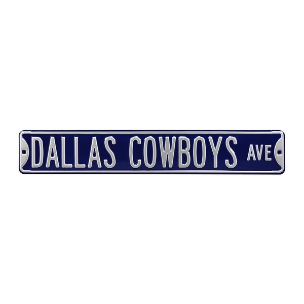Authentic Street Signs Authentic Street Signs 35002 Dallas Cowboys Avenue Navy Street Sign - 35002