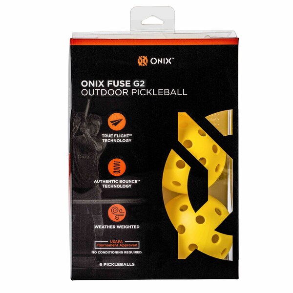 Onix Fuse G2 Outdoor Pickleball Balls, 100PK - KZ41100Y-G2