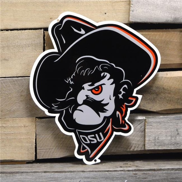 Authentic Street Signs Authentic Street Signs 90030 12 in. Oklahoma State Shadow Pete Steel Logo - 90030