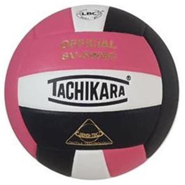 Tachikara Tachikara SV5WSC.PKWB Sensi-Tec Composite High Performance Volleyball - Pink-White-Black - SV5WSC.PKWB