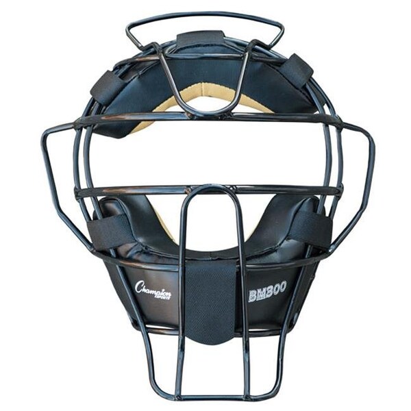 Champion Sports Champion Sports BM300BK Ultra Lightweight Umpire Face Mask; Black - BM300BK