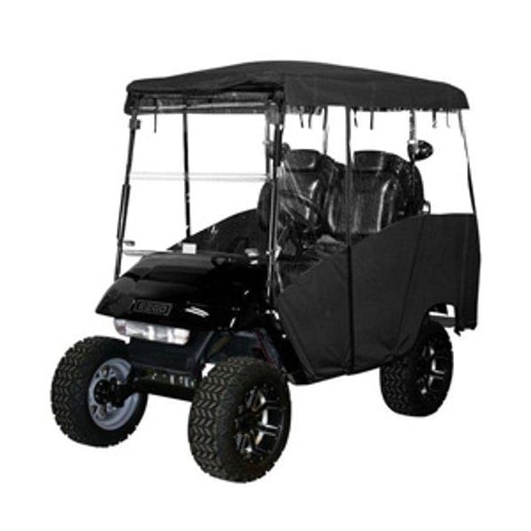 Ilc Replacement for Ezgo / Cushman / Textron PRO FIT 4 Passenger Enclosure Black TXT Model FOR Year 2010 - PRO FIT 4 PASSENGER ENCLOSURE BLACK TXT MODEL FOR