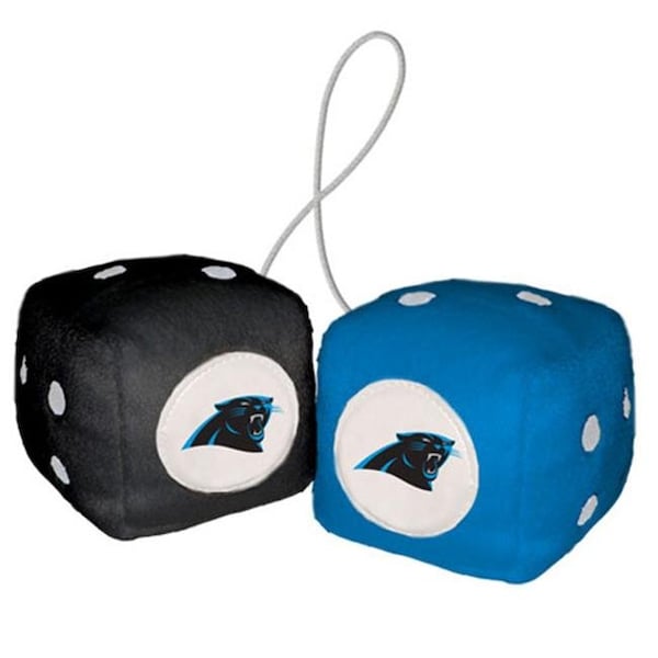 Fremont Die Consumer Products Inc Carolina Panthers Fuzzy Dice - 2324598028