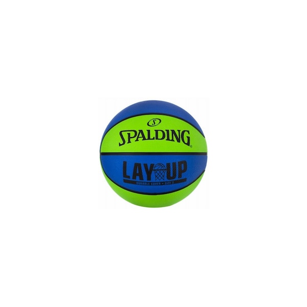 Spalding Sports Russell Spalding Mini Basketball, Blue & Green, 22-In. - 65152