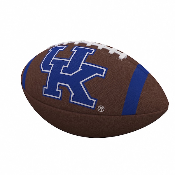 Logo Brands Kentucky Team Stripe Full-Size Composite Football - 159-93FC-1