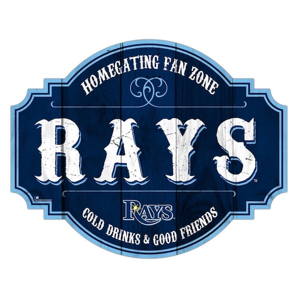 Fan Creations 12 in. Homegating Tavern Tampa Bay Rays Wood Sign - 7846118553