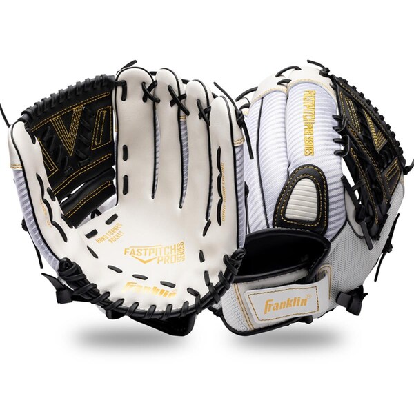 Franklin Franklin 8067572 12 in. Windmill Black & White PVC Softball Glove - 8067572