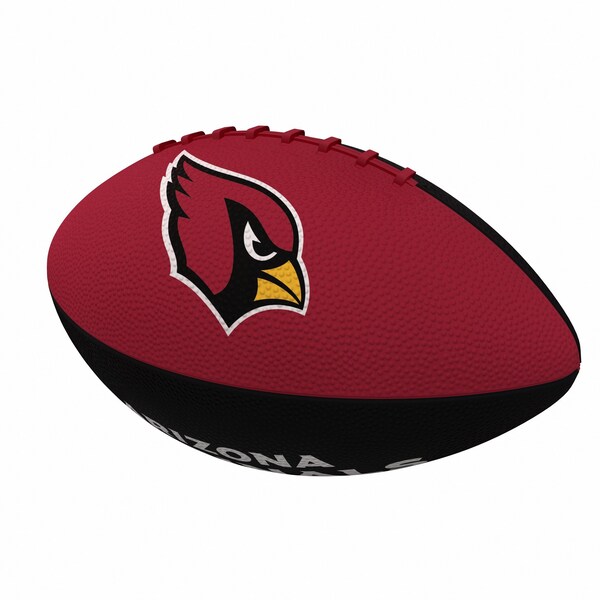 Logo Brands Arizona Cardinals Pinwheel Logo Junior-Size Rubber Football - 601-93JR-2