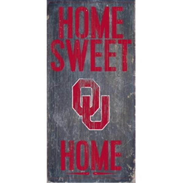 Fan Creations Oklahoma Sooners Wood Sign - Home Sweet Home 6"x12" - 7846004818