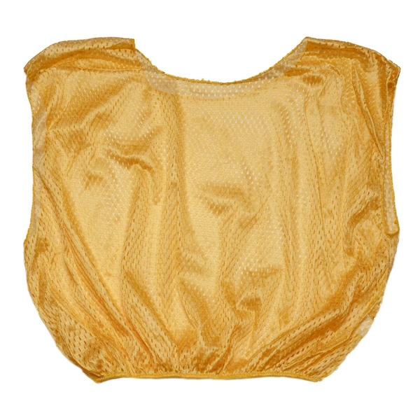 Champion Sports Practice Scrimmage Vest, Youth, Gold, Pack of 12 - SVYGD