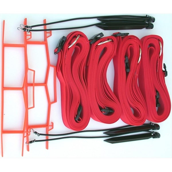 Home Court 8 Meter Red 2-inch Adjustable Web Courtlines - M819ARS