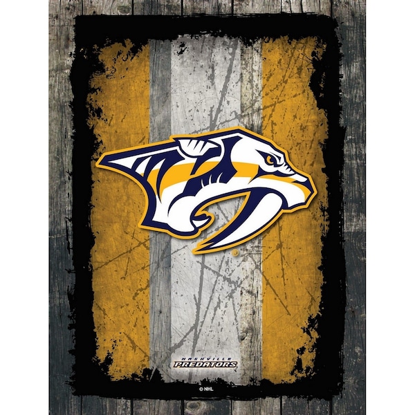 Holland Bar Stool Co Nashville Predators 15" x 20" Canvas Wall Art - LCNVS02-1520NSHPRE