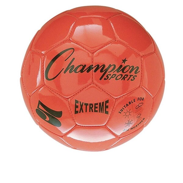 Champion Sports 5 Size Extreme Series Soccer Ball - orange - CHSEX5OR