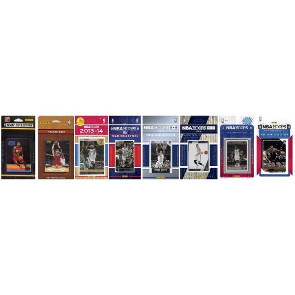 Williams & Son Saw & Supply C&I Collectables NETS818TS NBA Brooklyn Nets 8 Different Licensed Trading Card Team Sets - NETS818TS