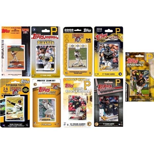Williams & Son Saw & Supply C&I Collectables PIRATES920TS MLB Pittsburgh Pirates 9 Different Licensed Trading Card Team Set - PIRATES920TS