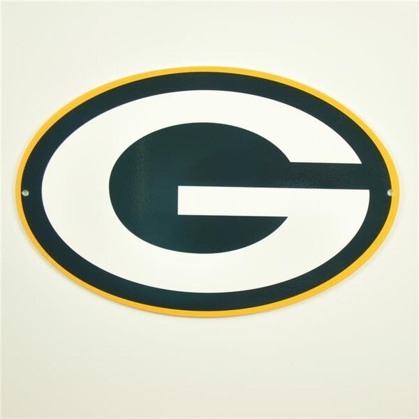 Authentic Street Signs Authentic Street Signs 99011 12 in. Green Bay Packers Steel Logo - 99011